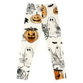 thumbnail image 4 of Utoimkio Girls Halloween Pumpkin Printed Stretch Leggings Soft Comfortable Ankle Length Pants Leggings for Kid Little Girls 3-8 Years, 4 of 4