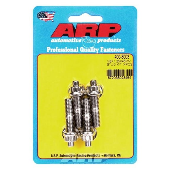400-8003 M8 x 1.25 in. x 45 mm Stainless Steel Stud Kit - 4 Piece