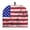 American Flag Pattern, variant on HELLHERO Chocolate Pattern Teapot Dust Cover Keep Warm Insulation Easy to Clean Fabric Teapot Cozy for Creative Gifts