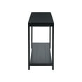 thumbnail image 6 of Harper & Bright Designs Wood Console Table with Bottom Shelf, Contemporary Minimalism Entryway Entrance Table for Hallway Living Room, 59.8'' Black, 6 of 12