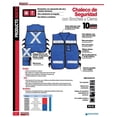 thumbnail image 2 of Chaleco Abierto Azul Talla Mediana Urrea Urrea USCH41, 2 of 3