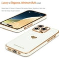 thumbnail image 4 of 3-in-1 Entronix Bundle for iPhone 16 Pro, Love Heart Cute Slim Case 2 Screen Protector, White, 4 of 8