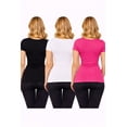 thumbnail image 4 of FashionStream Short Sleeve Crew Neck T-Shirt, Juniors, One Size, 4 of 5