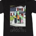 thumbnail image 2 of Solar Opposites Alien Family Logo Crew Neck Short Sleeve Black Heather Women's Night Shirt-Medium, 2 of 7