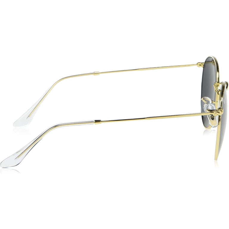 Ray-Ban Unisex Rb3447 Polarized Round Metal Sunglasses, Gold  display picture 3