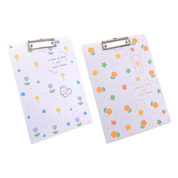 2 X Portapapeles Bloc de notas Accesorios Cierre Carpeta de archivos Organizador para regalos Inicio y perro Zulema tablero de carpetas