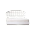 thumbnail image 2 of Best Master France Faux Leather California King Platform Bed in White High Gloss, 2 of 4