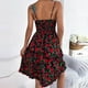 thumbnail image 5 of Vestido de Verano Floral Cuello en V Vestido de Arco de Poliéster, Vestido Casual sin Mangas para el Uso Diario Del Verano, 5 of 8
