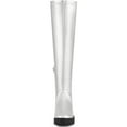thumbnail image 2 of BLISSFUL STEP Women's Platform Lug Sole Zipper Over the Knee High Boots Silver 8, 2 of 8
