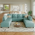 thumbnail image 1 of LLappuil Modular Sectional Sofa, 8 Seat Modular Sectional Sofa with Storage, Faux Leather Waterproof Sofa for Living Room, 1 of 9