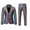 Multicolor, variant on Azrian Men Suit Men Casual Slim Fit Long Sleeve Rainbow Plaid Two Piece Single Two Buttons Suit Pants
