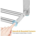thumbnail image 2 of Towel Racks for Bathroom Wall Mounted, Bathroom Shelf with Towel Bar, Brushed Nickel Shelves for Towels, Stainless Steel Modern Silver Multi Holder, 2 of 4