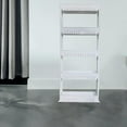 thumbnail image 4 of Mobile Shelving Unit Organizer with 5 Tiers Storage Shelf, Out Pantry Storage Rack for Narrow - Gray, 4 of 8
