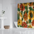 thumbnail image 2 of Ensemble de Rideaux de Douche avec Encliquetable, Tournesol Belles Plantes d'Automne (2) Rideaux de Douche Réutilisables, Doublure de Douche Décorative en Polyester, Rideaux de Salle de Bain, 72x72 Pouces, 2 of 4