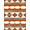 Burnt Orange Gray Cream, Pattern 4, variant on ODIKA Watercolor Distressed Stacked Border Mirrored Aztec Stepped Motifs Foldable Easy Care for Queen Size Bedroom, Under Bed, Master