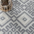 thumbnail image 6 of BNM Diamonds Indoor Outdoor Area Rug, 5' 2" x 7' 2", Cream, 6 of 8