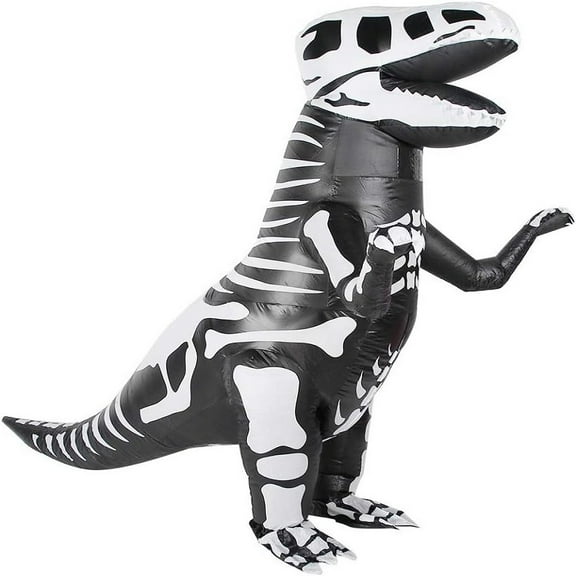 Dinosaur inflatable costume, Tyrannosaurus rex Halloween costume, suitable for adult funny inflatable party decoration costume (4.9-6.2 feet)