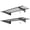 Black-15x45, variant on White Wall-mounted Floating Shelves 2 Pack For Closet Laundry Room