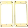 thumbnail image 1 of 2pcs Pickup Metal Pickup Rings, Flat Humbucker Mounting Ring for Electric Guitar (Gold), 1 of 5