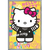 Hello Kitty - Colorful Wall Poster, 22.375" x 34", Framed