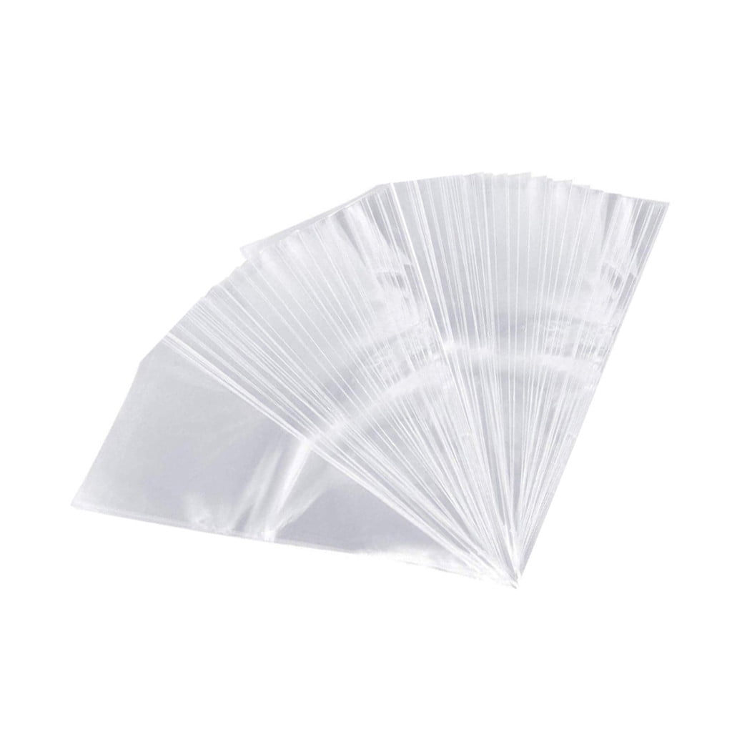 snorda Clear Cone Plastic Cone Bags 50/100/200 PCS with Little Assorted
