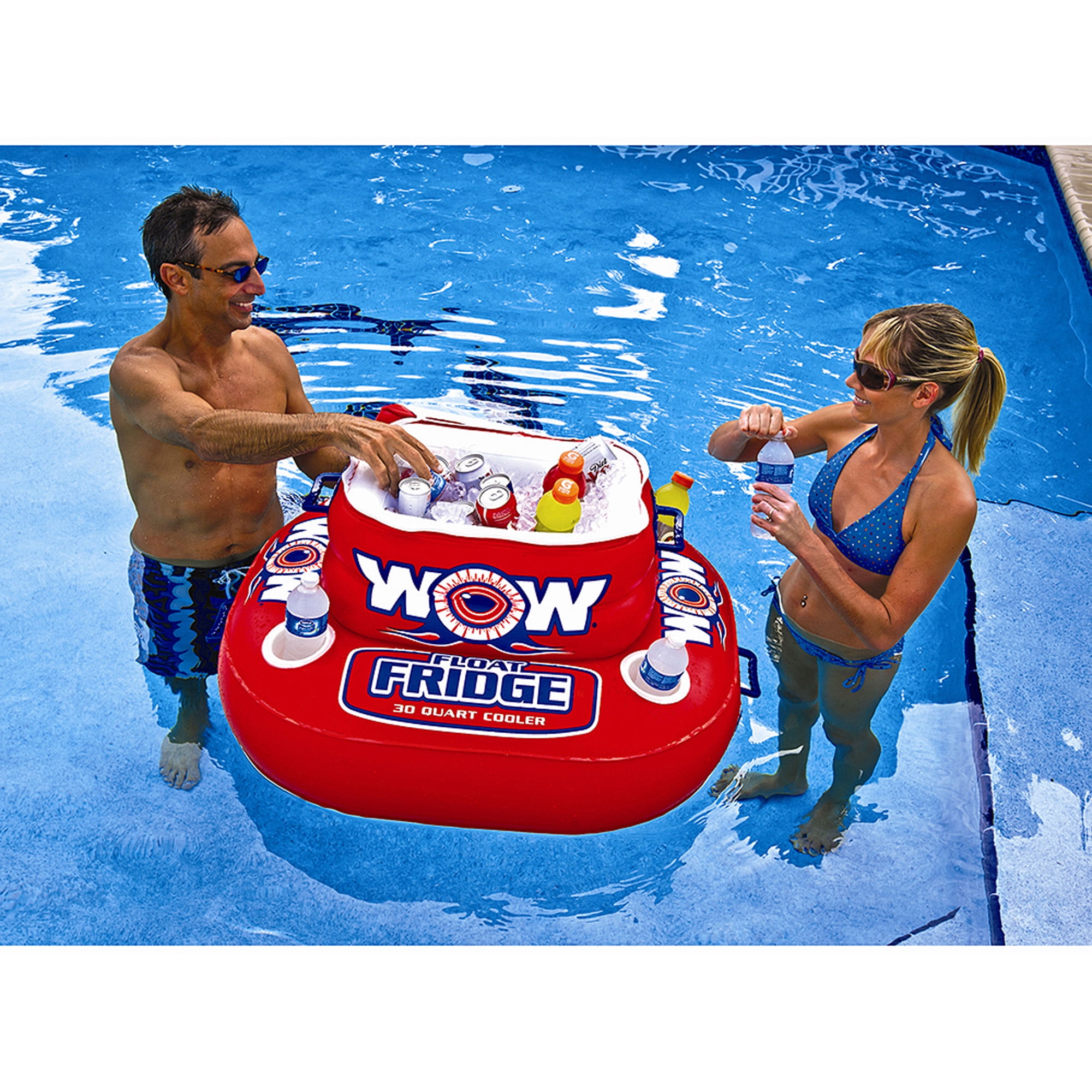 WOW World of Watersports 11-2000 Float Fridge 30-Pack Cooler 
