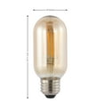 thumbnail image 2 of Industrial Non-Dimmable T45-4W LED Edison Bulbs with E26 Base, 80+ CRI, Warm White 2700K, 350 Lumens, Tinted Amber (Pack of 6), 2 of 6