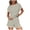 Beige, variant on Mnuaqn Two Piece Sets for Women Summer Lounge Short Sets Cap Sleeve Crew Neck Sweatsuit with Pocket XS-2XL Pink for Size XL