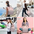 thumbnail image 6 of Lovevook Laptop Backpack for Women,17.3" Business Computer Bag Teacher Nurse Backpack Purse with Anti-Thief Pocket, Larger Waterproof Travel Bag College Backpack with USB Charging Port, 6 of 7