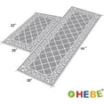 thumbnail image 6 of Findosom 20"x32"+20"x48" 2pcs Kitchen Rug Set Non Slip Kitchen Runner Rug and Doormat Machine Washable Kitchen Mats Set Kitchen Area Rug Floor Mat Long Hallway Laundry Room Runner Rug Gray-1, 6 of 7