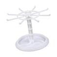 thumbnail image 3 of Organisateur de Colliers Support Suspendu Rotation Arbre à Bijoux pour Chouchous Bracelets Chaînes Court Blanc, 3 of 9