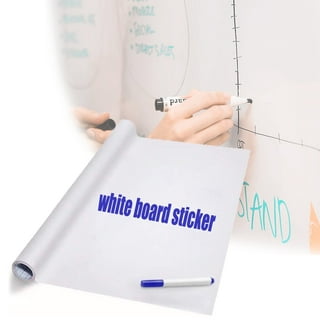 1Pcs 18 x 12 Round Angle Magnetic White Board Contact Paper, White