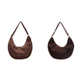 thumbnail image 1 of Bolso Hombro Mano Gamuza Vintage Bandolera Gran Capacidad para Mujer (Caqui), 1 of 6