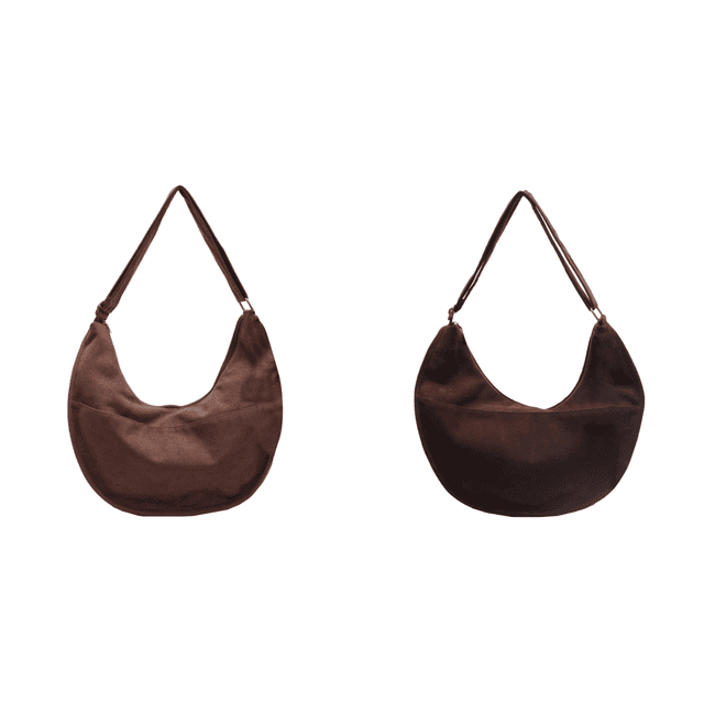 Bolso Hombro Mano Gamuza Vintage Bandolera Gran Capacidad para Mujer (Caqui)