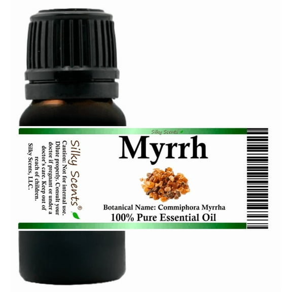Myrrh Essential Oil 5 ml (1/6 fl oz) - 100% Pure and Natural by Silky Scents