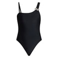 thumbnail image 5 of Time and Tru Women's and Women's Plus One Shoulder One Piece Swimsuit, Sizes XS-3X, Family Swim, 5 of 6