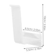 thumbnail image 2 of CIMAXIC 2Pcs Pegboard Hooks Hanger Rack Plastic White Organizer Accessories For Garage Storage, 2 of 8