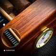 thumbnail image 5 of (red)Cigar Humidor, Glass Top Cigar Box, with Hygrometer Humidifier and Divider, Desktop Cedar Wood Storage Case Holds 20-35 Cigars, 5 of 5