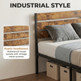 thumbnail image 6 of Alvantor Metal Platform Bed Frame with Headboard & Footboard - No Box Spring Needed, 800LBS Sturdy Wooden Slats Support, Industrial Style, 6 of 7