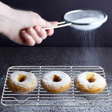 

18/8 Stainless Steel Cooling Rack for Baking Rack 11.9 x 9 Baking Rack Wire Rack for Cooking Roasting Grilling Oven and Dishwasher Safe