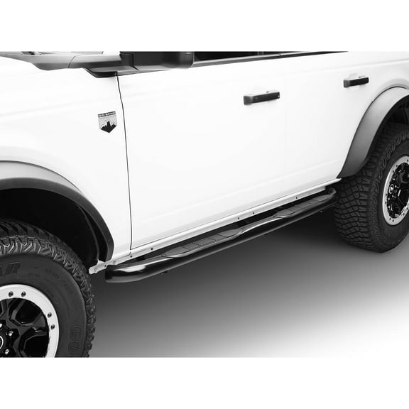 Ionic by RealTruck 3" Black Nerf Bars Compatible with 2021-2024 Ford Bronco 4-Door