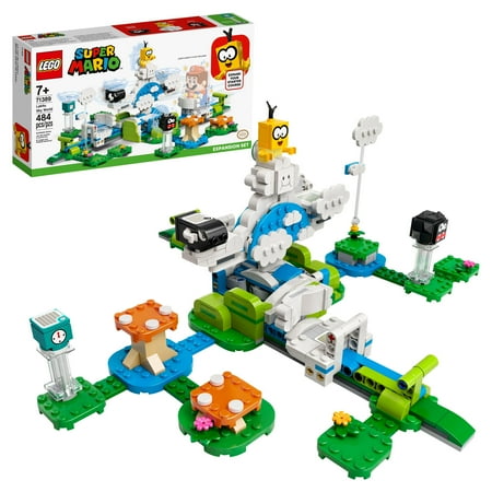 UPC: 0673419340038 | LEGO Super Mario Lakitu Sky World Expansion Set 71389 Building Toy Playset for Kids (484 Pieces)