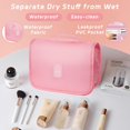 thumbnail image 4 of Neceser YEMEDA Travel impermeable con gancho 230 ml, color rosa, 4 of 6