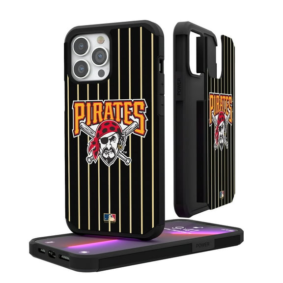 Pittsburgh Pirates 1997-2013 Logo iPhone Pinstripe Cooperstown Design Rugged Case