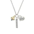thumbnail image 2 of Delight Jewelry 3-D Goldtone Mushroom with Crystals Always My Mother Bar Zoe Necklace, 2 of 4