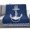 Denim Blue, White, Ink Blue, variant on Flannel Throw Blanket for Couch Sofa Bed,Coastal Nautical Anchor String Soft Cozy Warm Fuzzy Blanket 40x50in