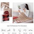 thumbnail image 4 of Merry Christmas Throw Flannel Blanket 50x60In Red Xmas Gnome Pine Tree Plaid Wood Grain Super Soft Cozy Bed Blanket, Lightweight Plush Fuzzy Bed Throw for Bedroom Sofa Couch Living Room, 4 of 4