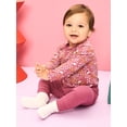 thumbnail image 3 of Garanimals Newborn & Baby 100% Cotton Long Sleeve Bodysuits, Sizes 0–24M, 4-Pack, 3 of 10