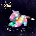 thumbnail image 2 of Unicornio de peluche LED Hopearl con 3 unicornios bebés, 2 of 7