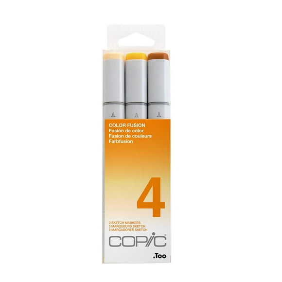 Marcadores Copic Sketch Fusion 4 a Base de Alcohol Juego de 3 Piezas